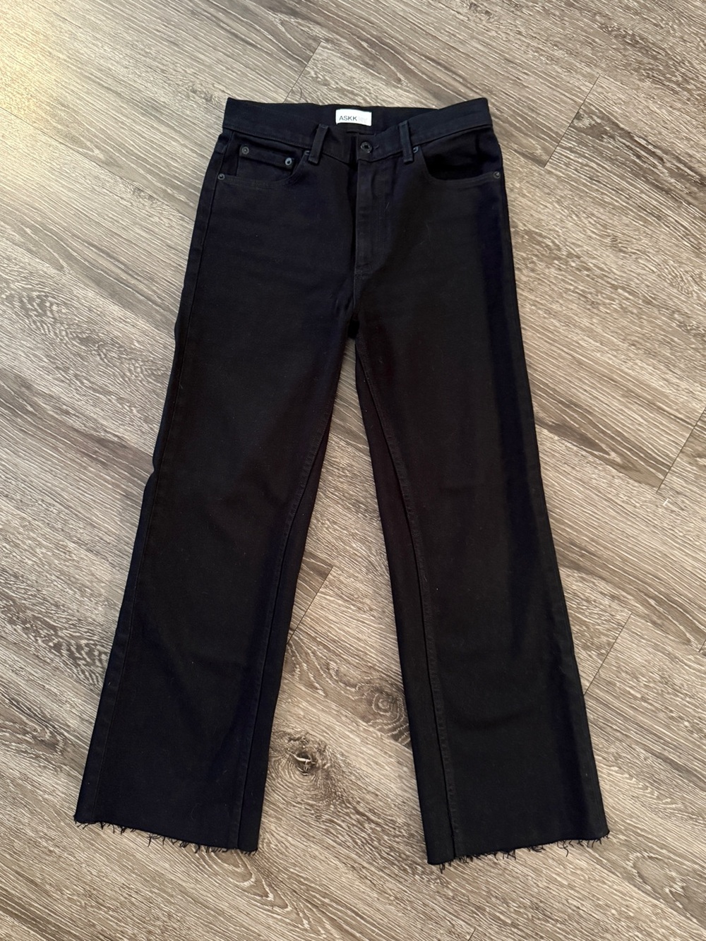 ASKK NY Slim Crop Jeans in Black Resin